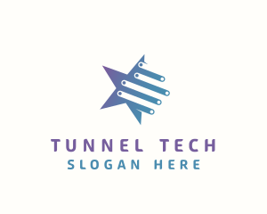 Tech Star Circuitry logo design