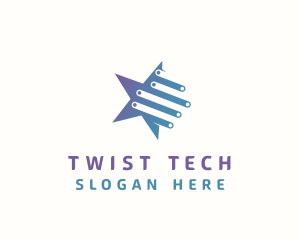 Tech Star Circuitry logo design