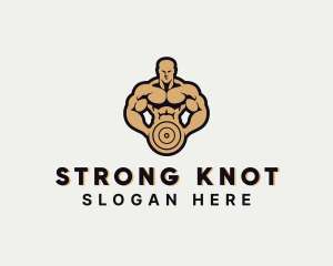 Strong Bodybuilder Gym logo design