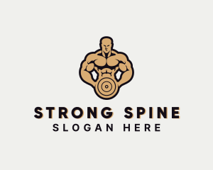 Strong Bodybuilder Gym logo design