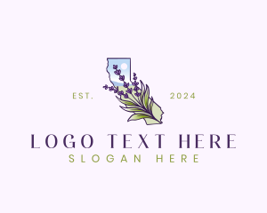 California Lavender Flower logo