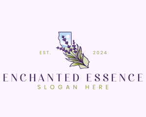 California Lavender Flower logo design