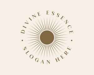 Minimalist Luxury Sun logo design