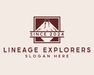 Volcano Outdoor Travel logo design