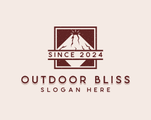 Volcano Outdoor Travel logo design