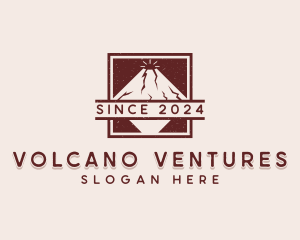 Volcano Outdoor Travel logo design