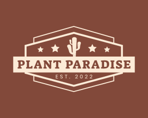 Cactus Plant Signage logo design