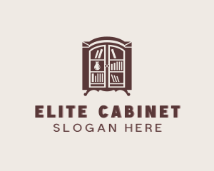 Bookcase Cabinet Furniture logo design