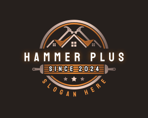 Hammer Paintbrush Construction logo