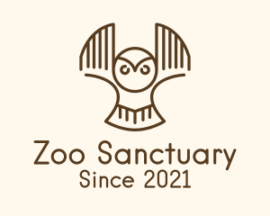 Brown Owl Zoo logo design