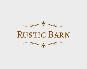 Rustic Decoration Branches logo design