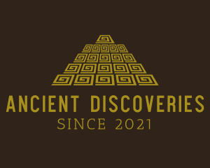 Ancient Mayan Pyramid logo