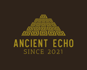 Ancient Mayan Pyramid logo design