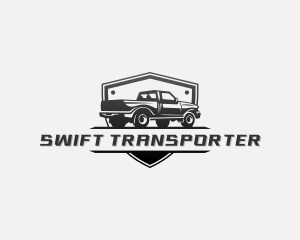 Pickup Truck Transportation  logo design