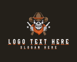 Cowboy Skull Gun logo