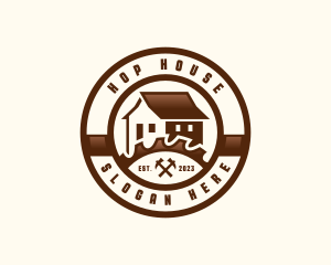 Roofing House Carpentry logo design