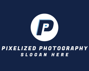 Modern Racing Letter P logo design