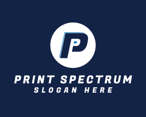 Modern Racing Letter P logo design