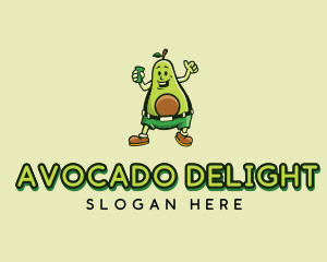 Avocado Fruit Drink logo design