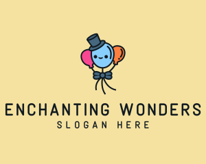 Cute Magician Balloon  logo