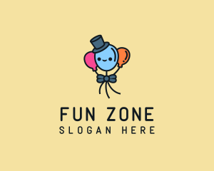 Cute Magician Balloon  logo design