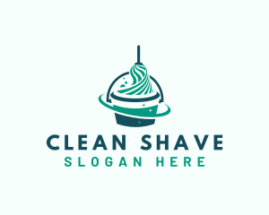 Mop Washing Cleaning logo design