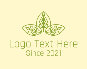 Symmetrical Leaf Pattern  logo