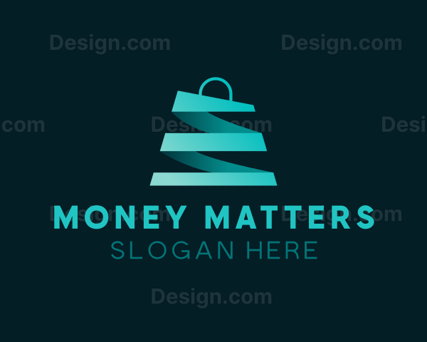 Grocery Shopping Bag E-Commerce Logo