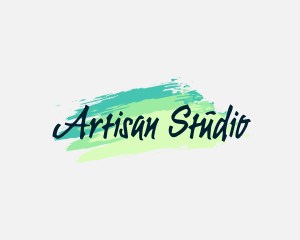 Brush Painting Business logo design