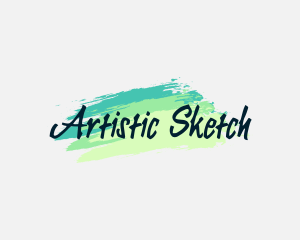 Brush Painting Business logo design