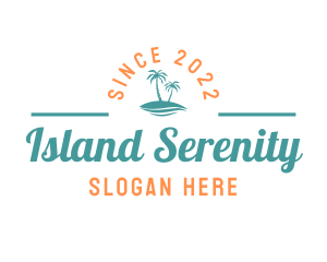 Tropical Island Resort logo design