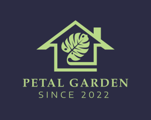 House Yard Plant Leaf logo design