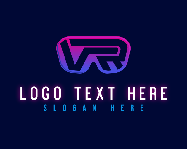 Letter Vr logo example 2