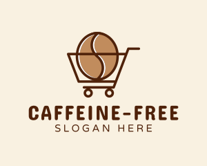 Coffee Shopping Cart logo design