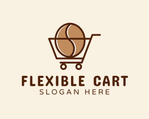 Coffee Shopping Cart logo design