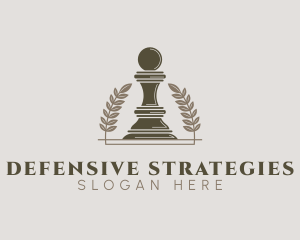 Pawn Chess Piece logo design