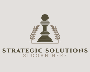 Pawn Chess Piece logo design