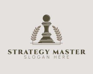 Pawn Chess Piece logo design