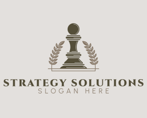 Pawn Chess Piece logo design