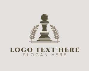 Strategy - Pawn Chess Piece logo design