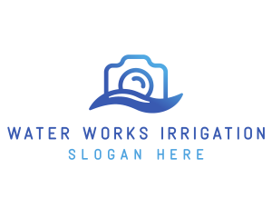 Water Camera Photography logo design