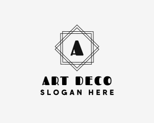 Geometric Art Deco Studio logo design