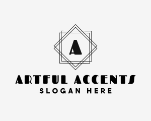 Geometric Art Deco Studio logo design