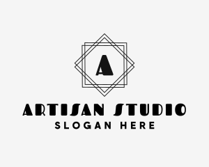 Geometric Art Deco Studio logo design