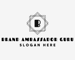 Geometric Art Deco Studio logo design