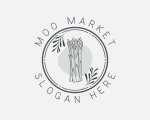 Asparagus Vegetable Market logo design