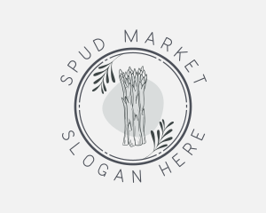 Asparagus Vegetable Market logo design