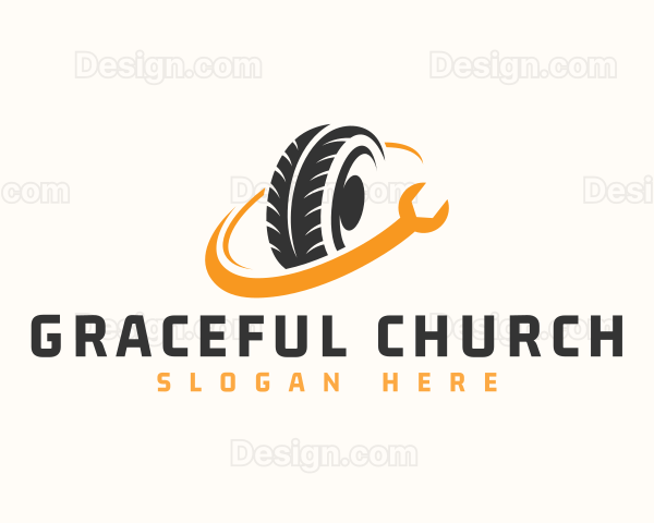 Repair Automotive Tire Logo