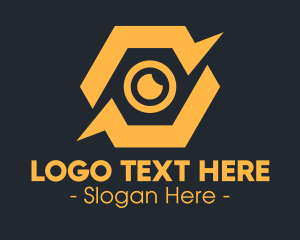 Yellow Hexagon Surveillance  logo