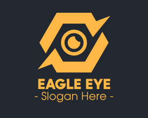 Yellow Hexagon Surveillance  logo